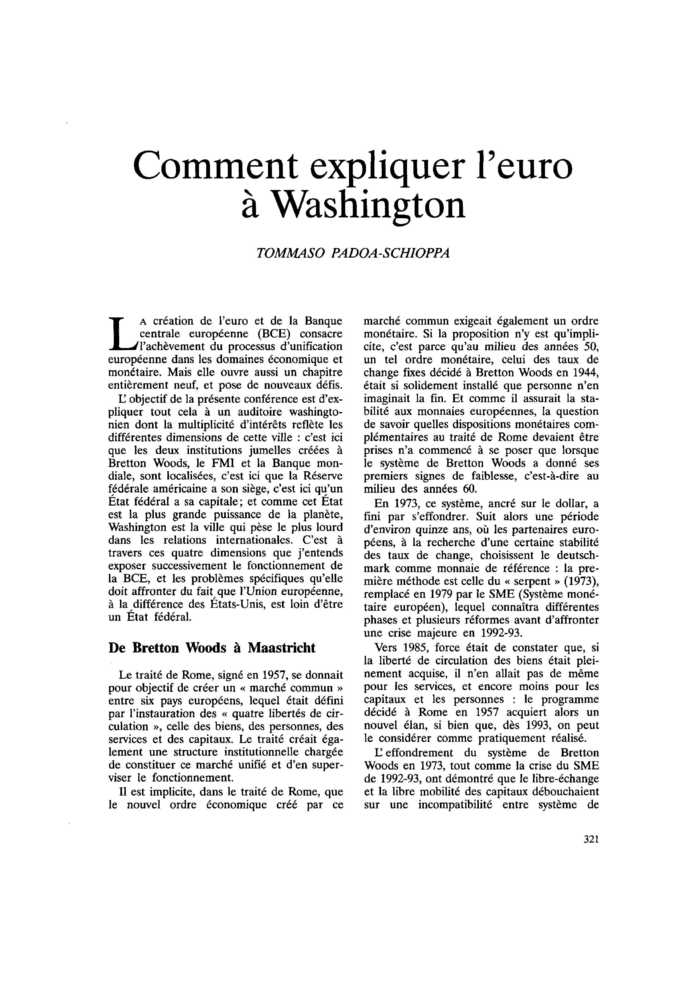 Comment expliquer l’euro à Washington
 – page 1