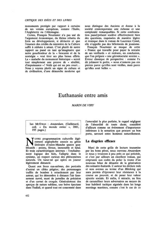 Euthanasie entre amis
 – page 1