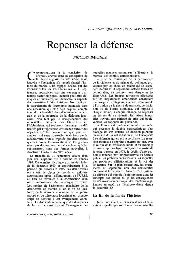 Repenser la défense
 – page 1
