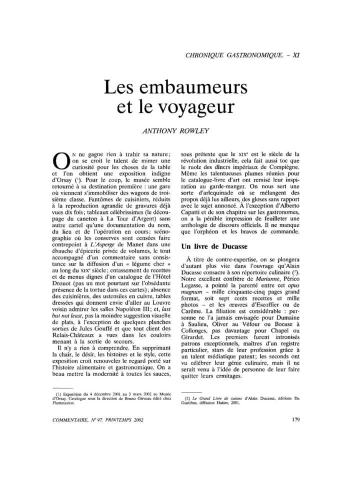 Les embaumeurs et le voyageur
 – page 1