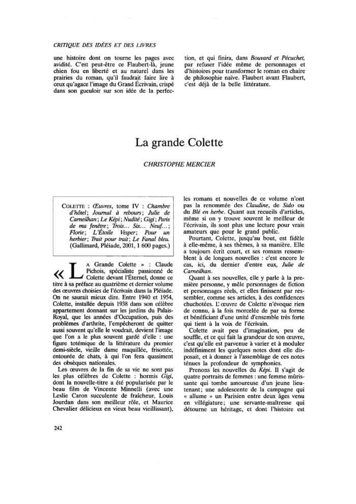 La grande Colette
 – page 1