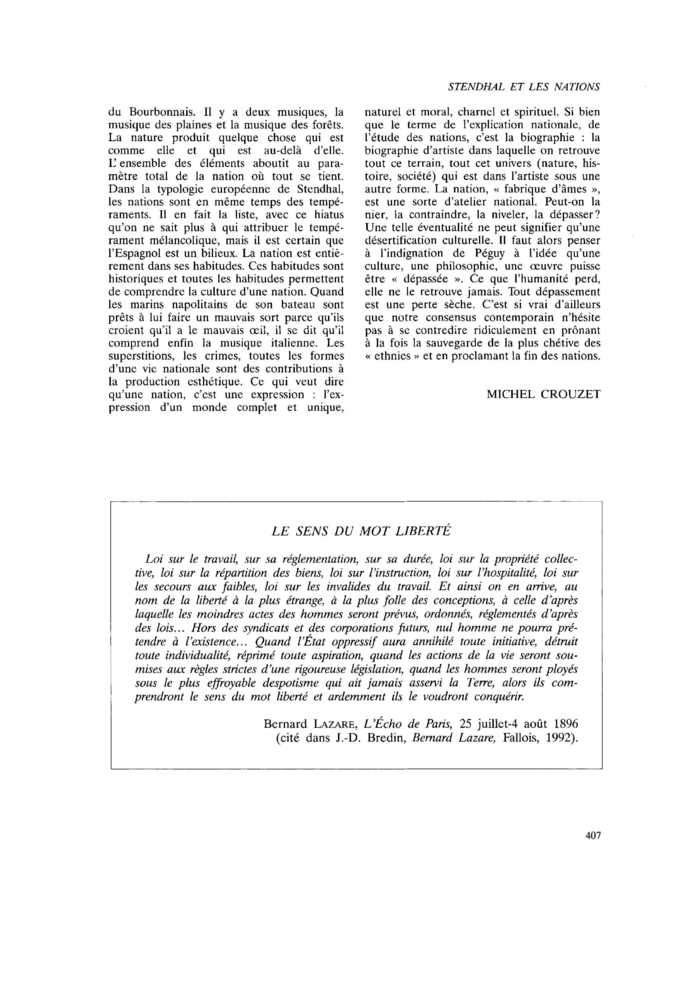 LE SENS DU MOT LIBERTÉ
 – page 1