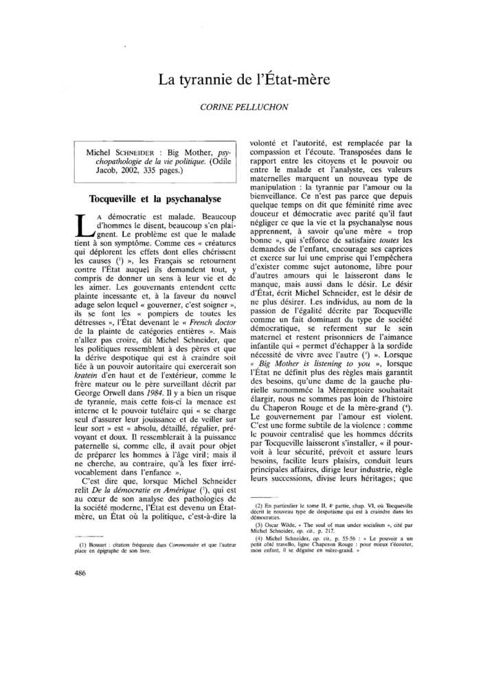 La tyrannie de l’État-mère
 – page 1