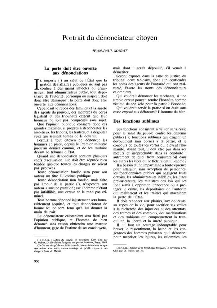 Portrait du dénonciateur citoyen
 – page 1