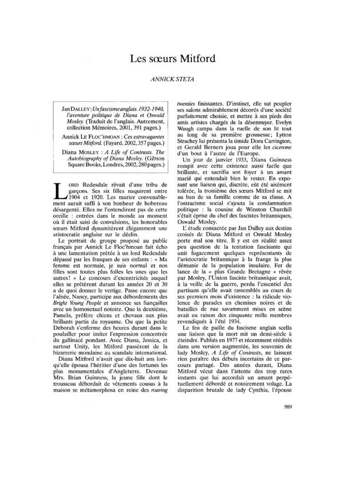 Les sœurs Mitford
 – page 1