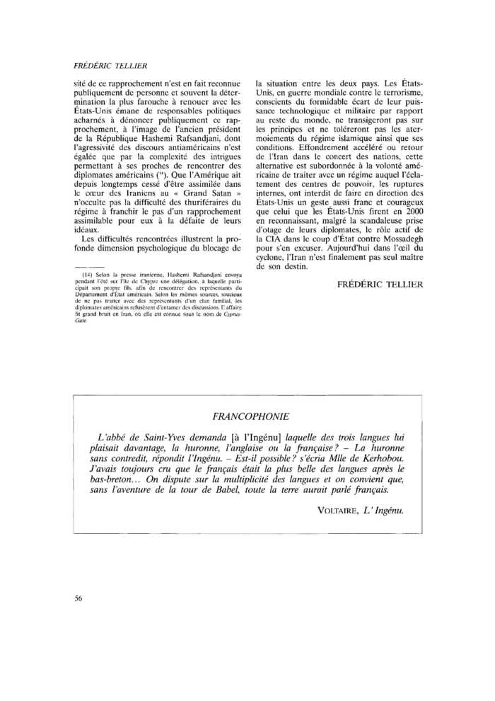 FRANCOPHONIE
 – page 1