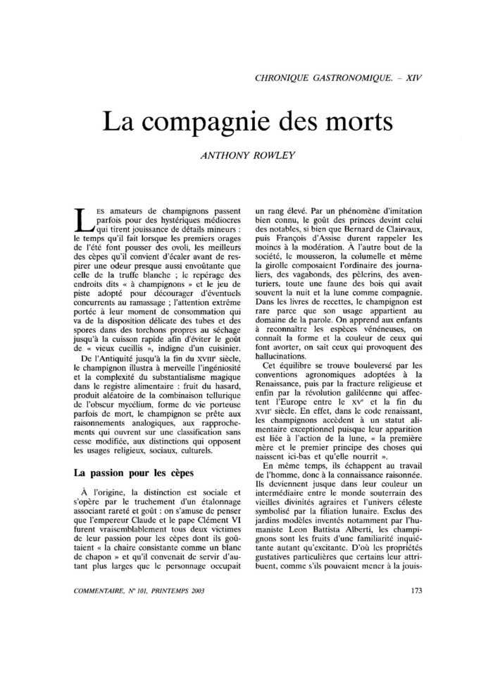 La compagnie des morts
 – page 1