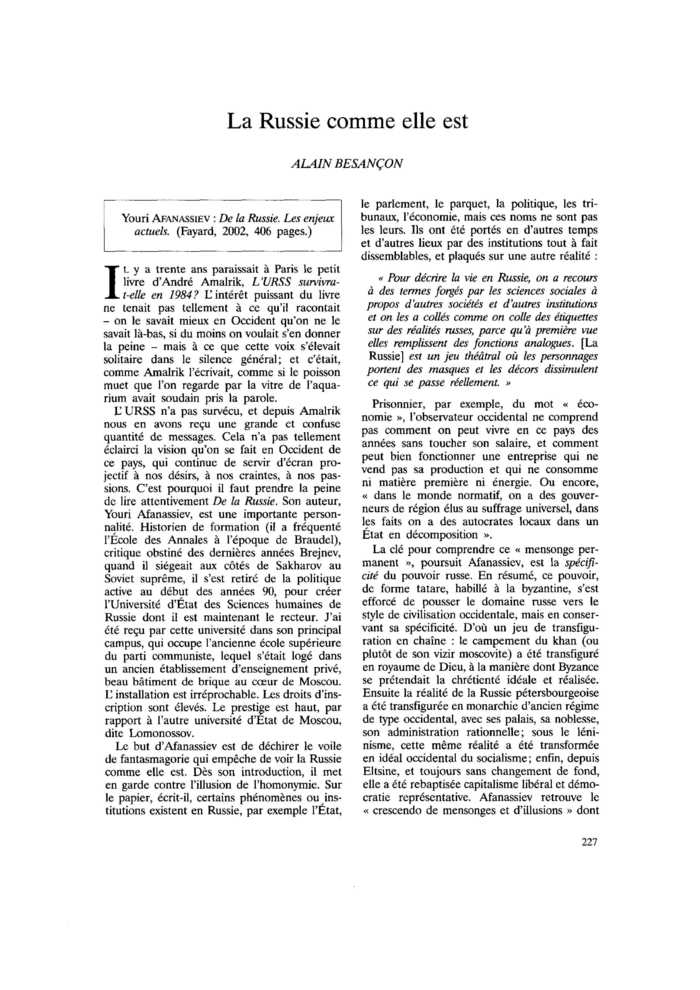 La Russie comme elle est
 – page 1