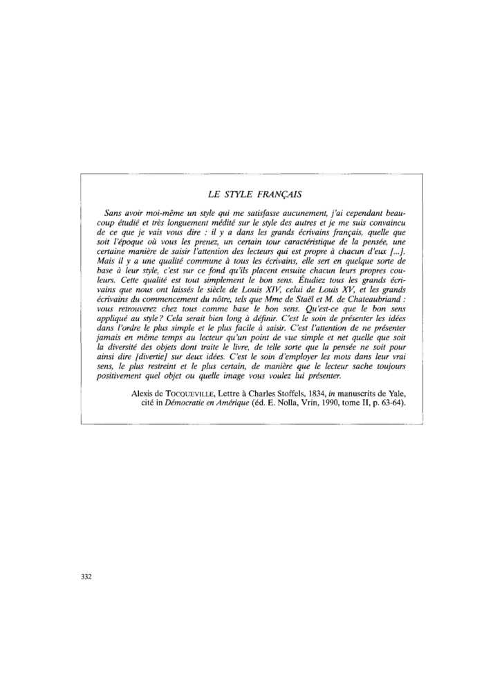 LE STYLE FRANÇAIS
 – page 1