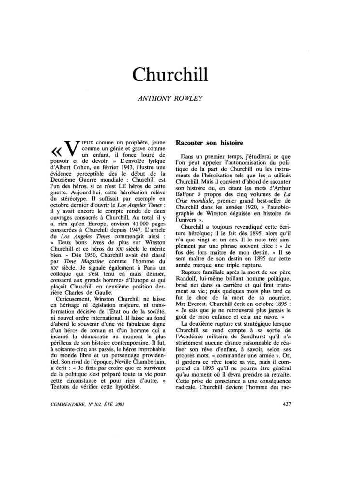 Churchill
 – page 1