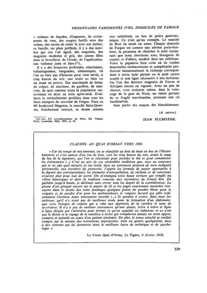 CLAUDEL AU QUAI D’ORSAY VERS 1890
 – page 1