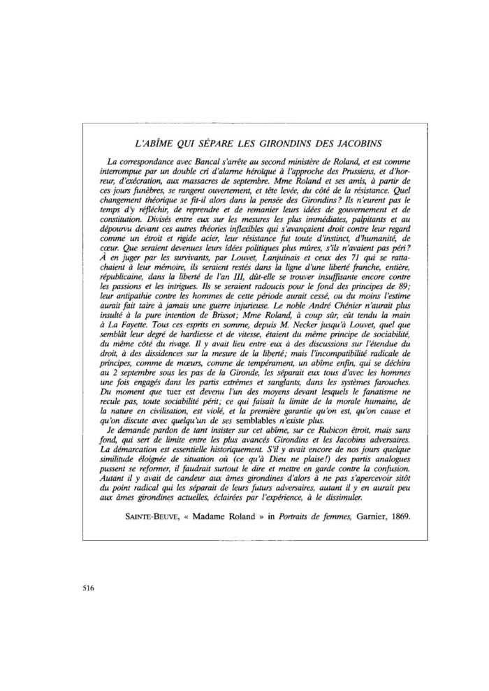 L’ABÎME QUI SÉPARE LES GIRONDINS DES JACOBINS
 – page 1