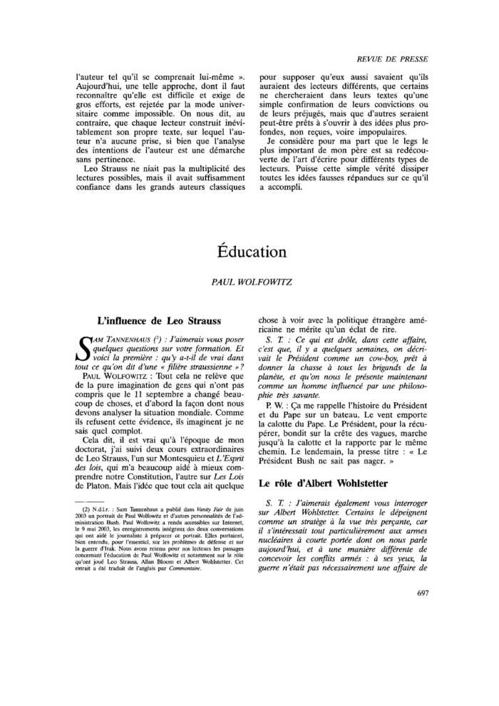 Éducation
 – page 1