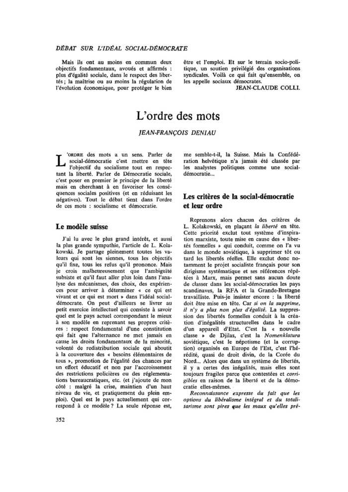 L’ordre des mots
 – page 1