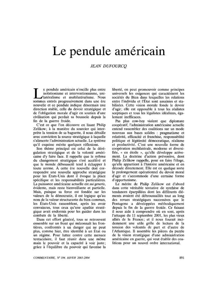 Le pendule américain
 – page 1