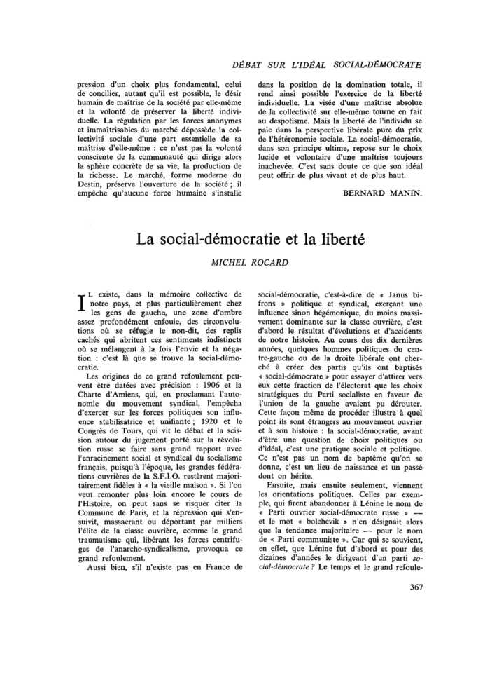 La social-démocratie et la liberté
 – page 1