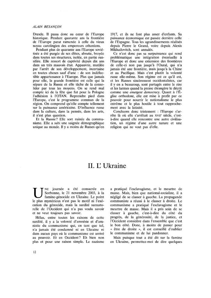 Les frontières de l’Europe (II)
 – page 1