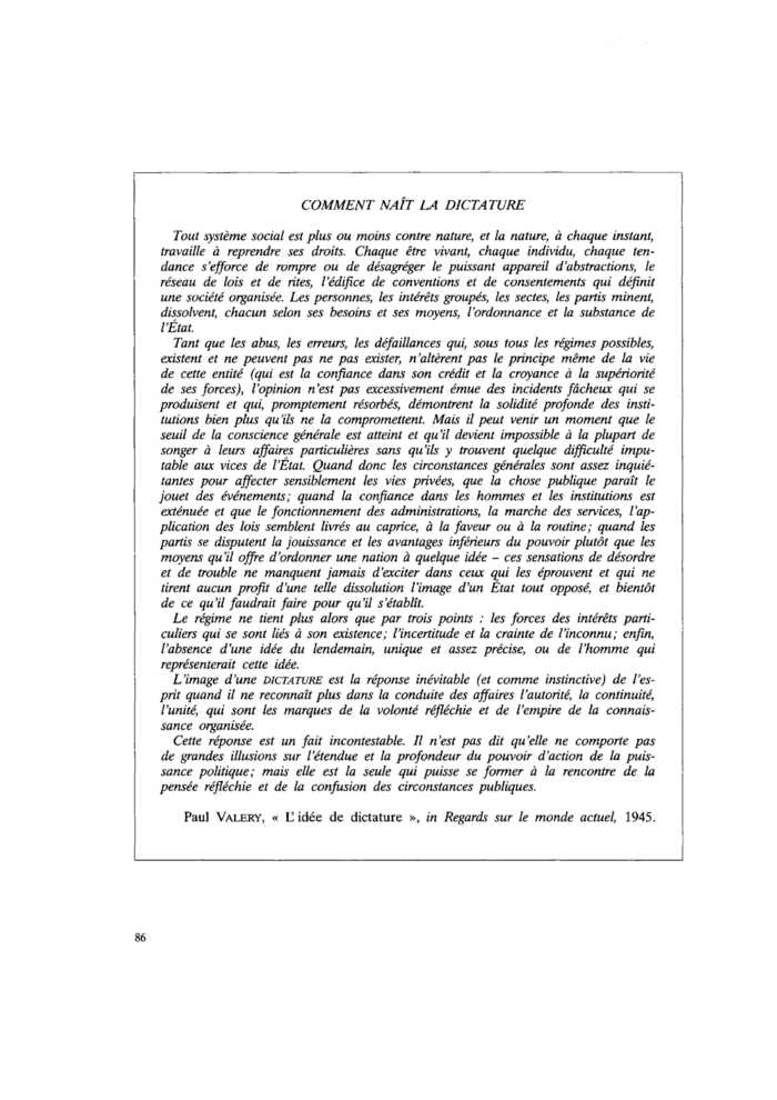 COMMENT NAÎT LA DICTATURE
 – page 1