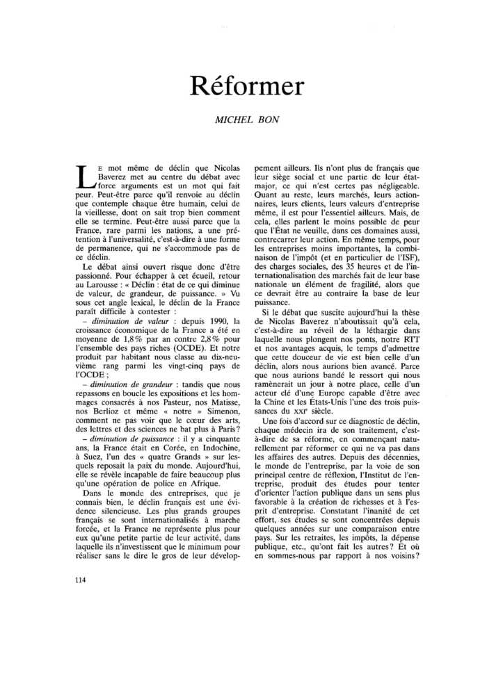 Réformer
 – page 1