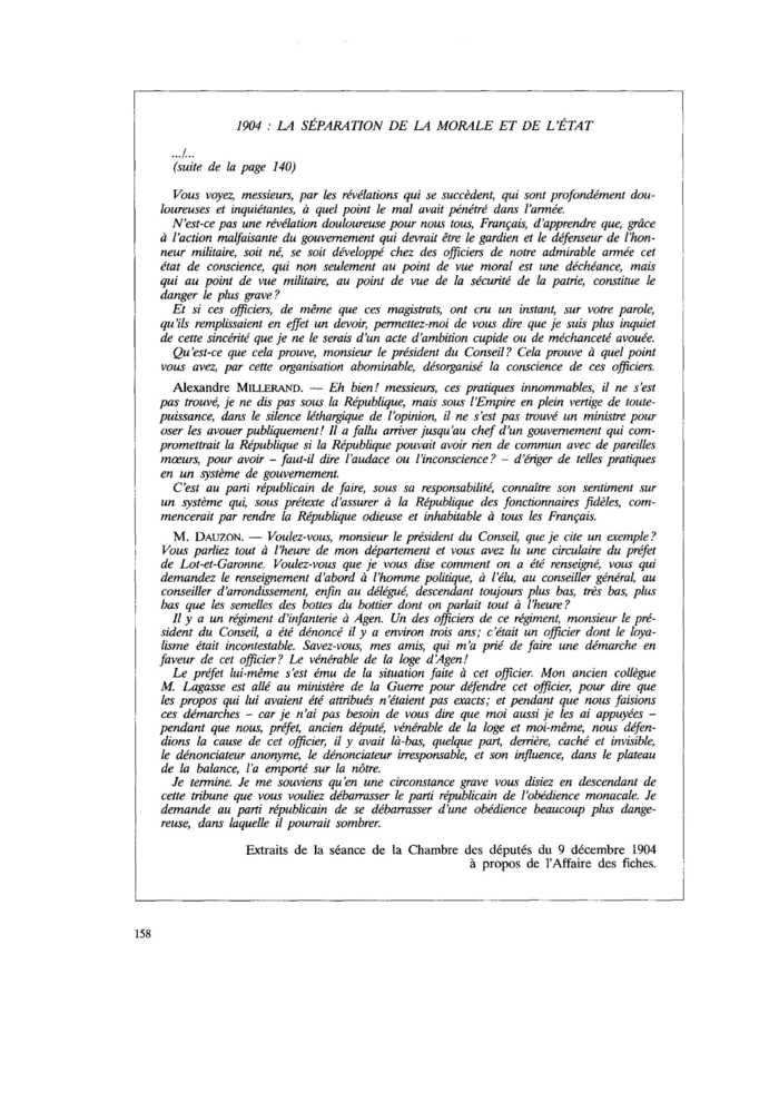 1904 : LA SÉPARATION DE LA MORALE ET DE L’ÉTAT (suite)
 – page 1