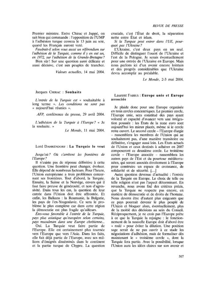 Europe unie et Europe associée
 – page 1
