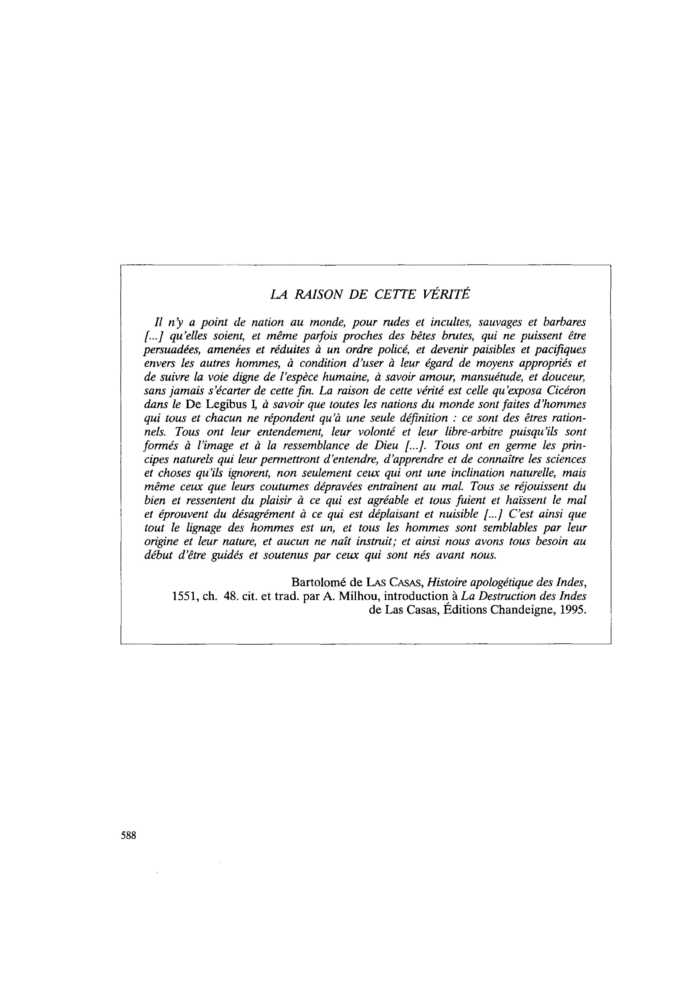 LA RAISON DE CETTE VÉRITÉ
 – page 1