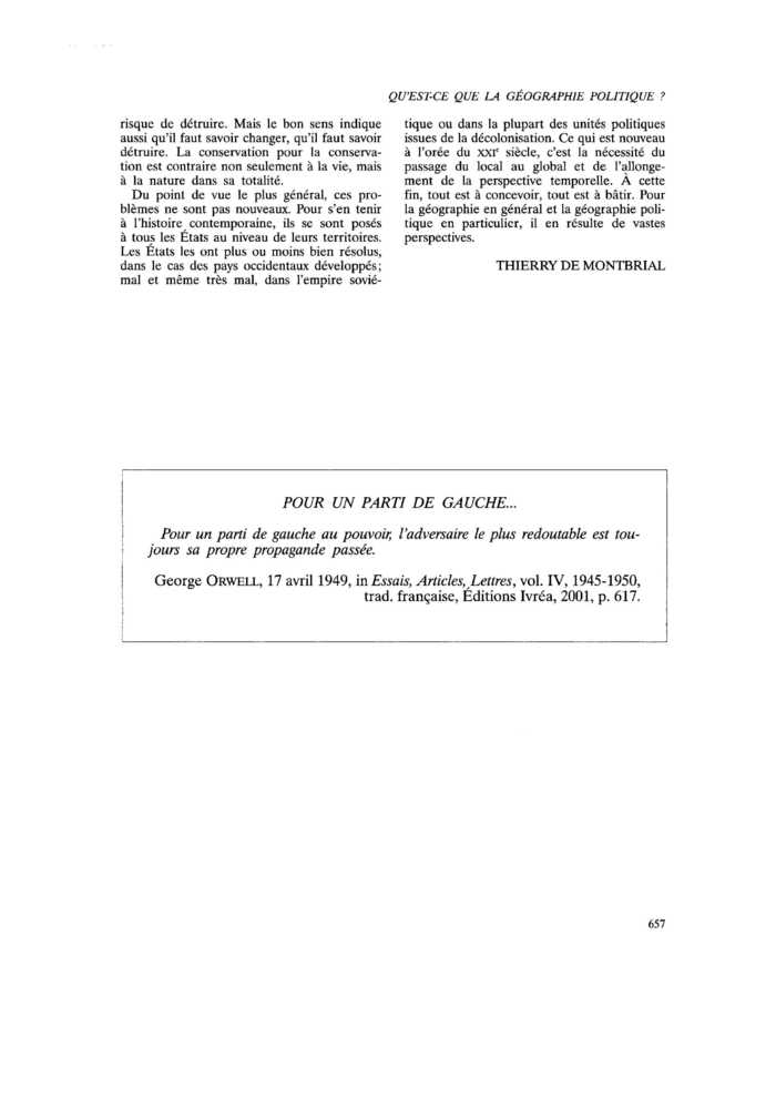 POUR UN PARTI DE GAUCHE…
 – page 1