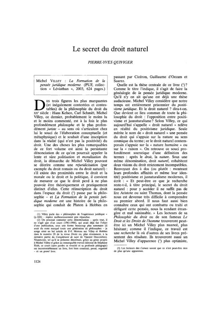 Le secret du droit naturel
 – page 1