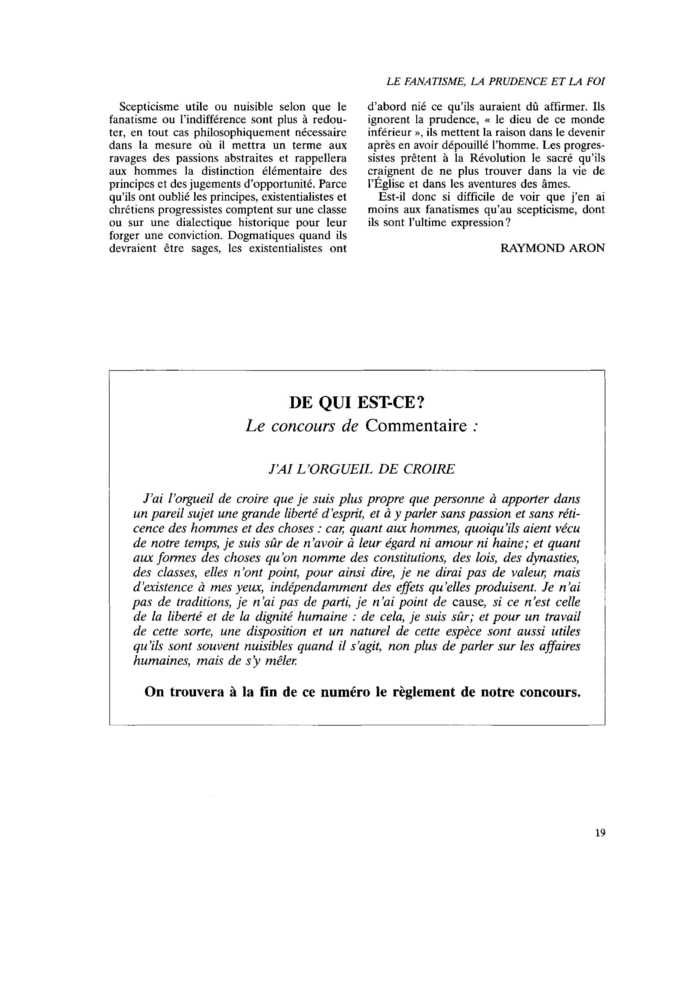 J’AI L’ORGUEIL DE CROIRE…
 – page 1