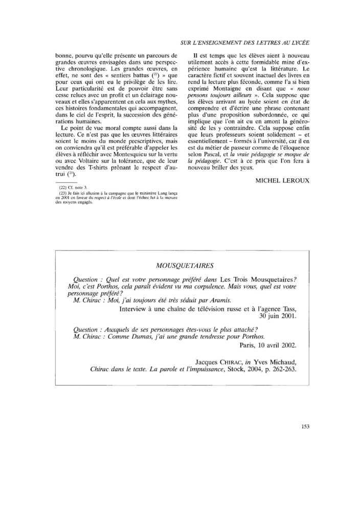 MOUSQUETAIRES
 – page 1