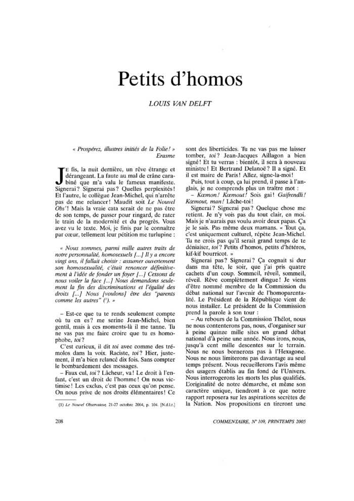 Petits d’homos
 – page 1