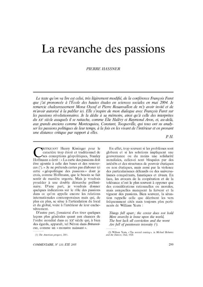 La revanche des passions
 – page 1