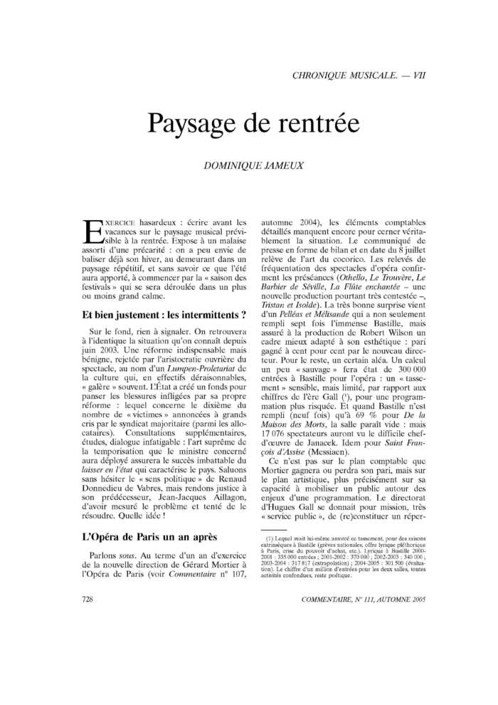 Paysage de rentrée
 – page 1