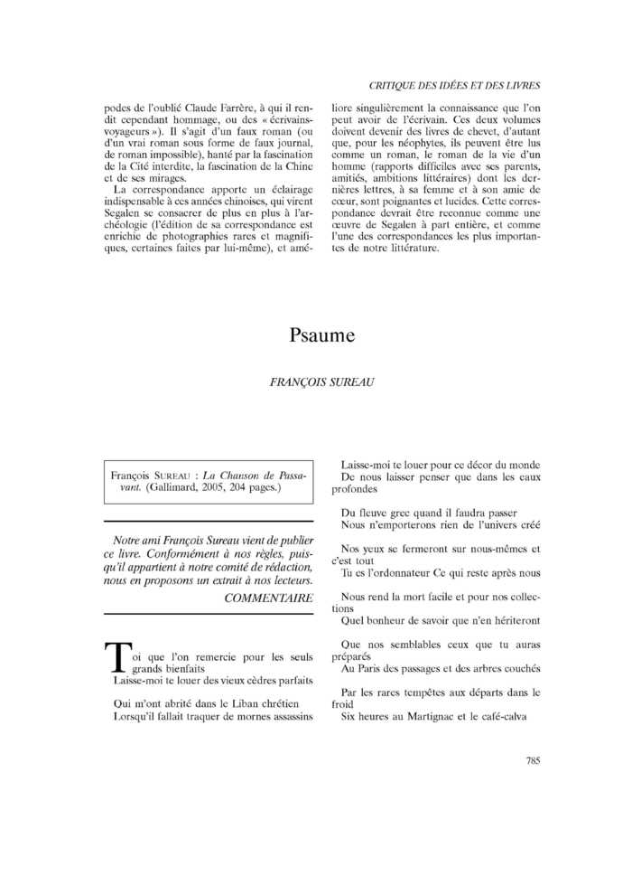 Psaume
 – page 1