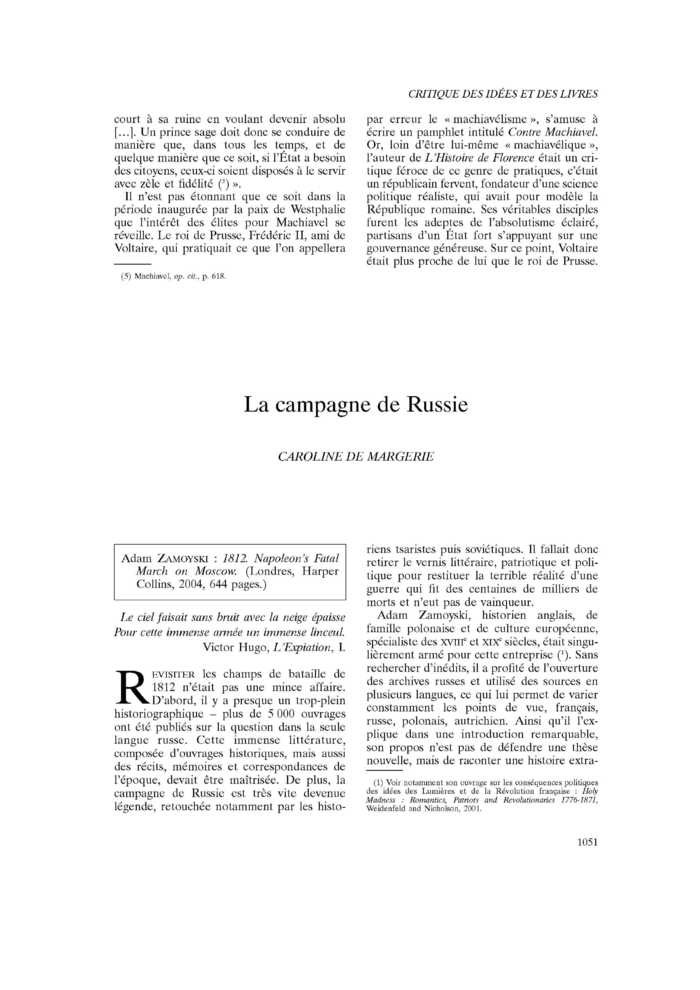 La campagne de Russie
 – page 1