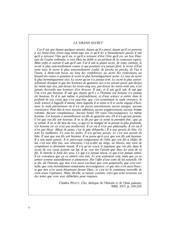 LE GRAND SECRET
 – page 1