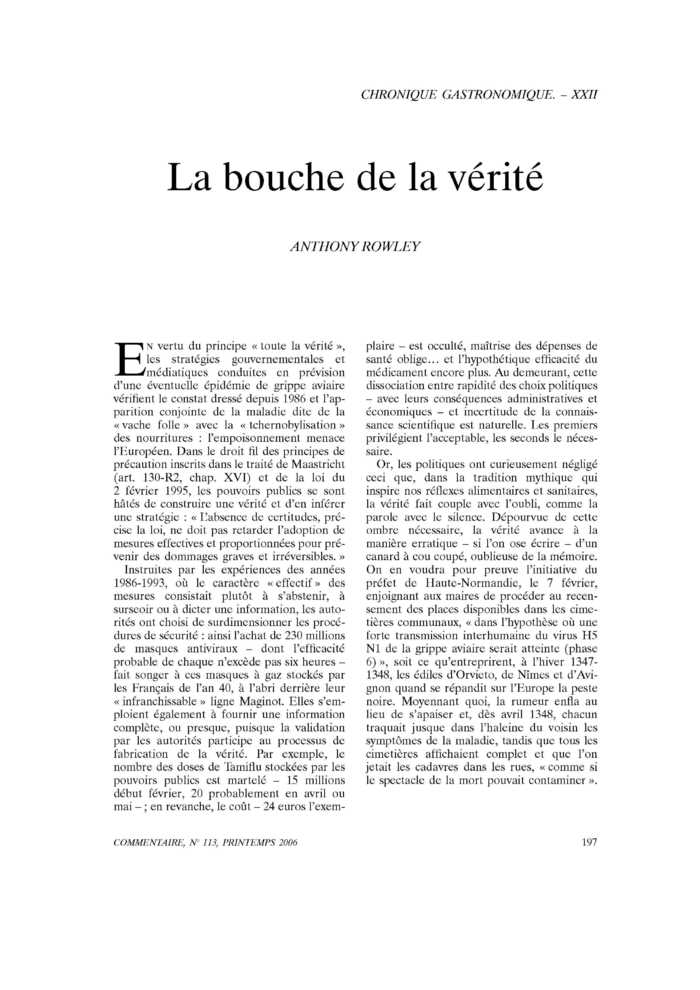 La bouche de la vérité
 – page 1