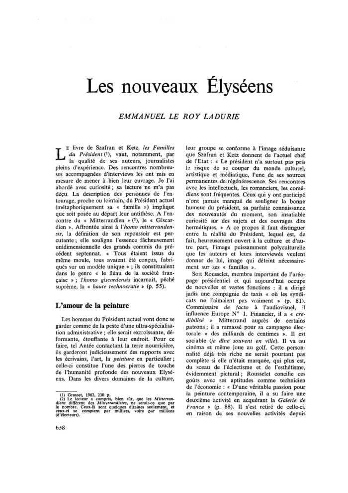 Les nouveaux Élyséens
 – page 1