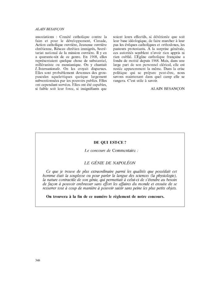 LE GÉNIE DE NAPOLÉON
 – page 1