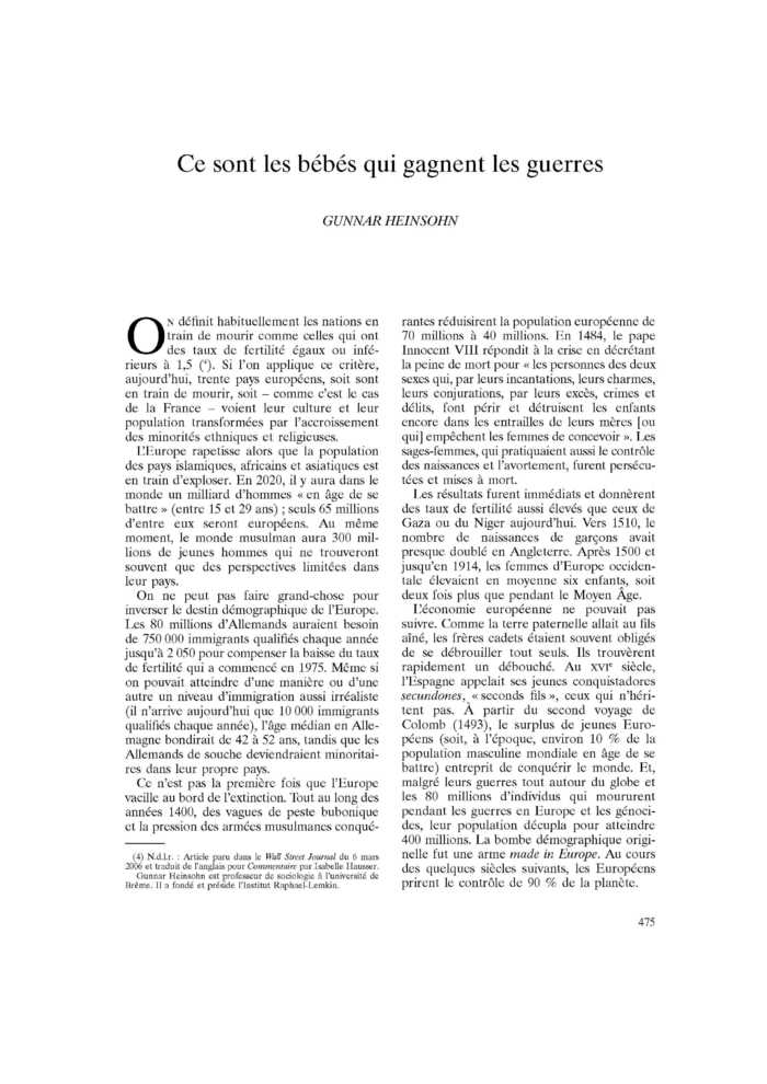 Ce sont les bébés qui gagnent les guerres
 – page 1