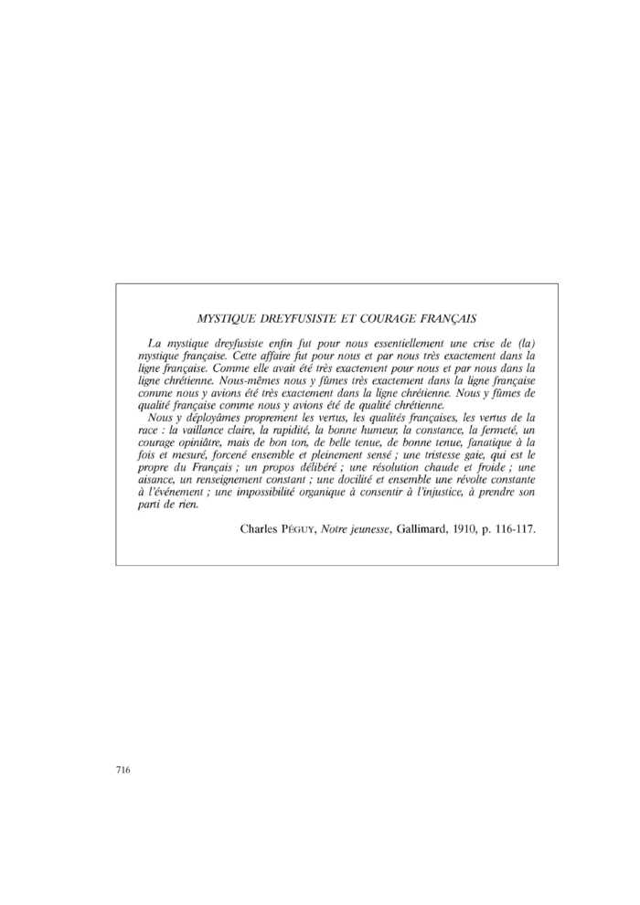 MYSTIQUE DREYFUSISTE ET COURAGE FRANÇAIS
 – page 1