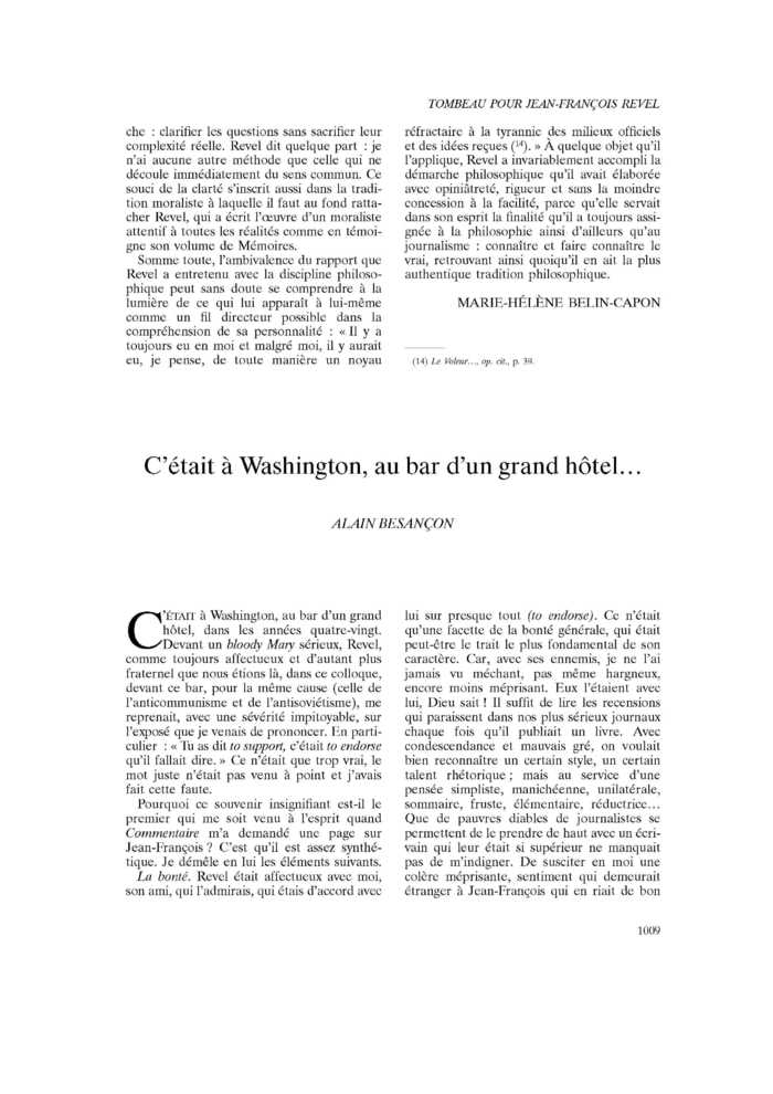 C’était à Washington, au bar d’un grand hôtel…
 – page 1