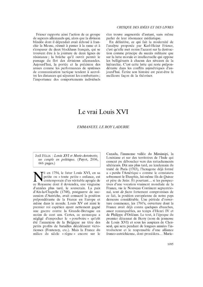 Le vrai Louis XVI
 – page 1