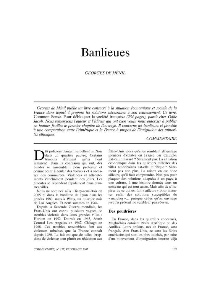 Banlieues
 – page 1