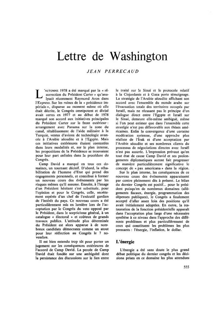 Lettre de Washington
 – page 1