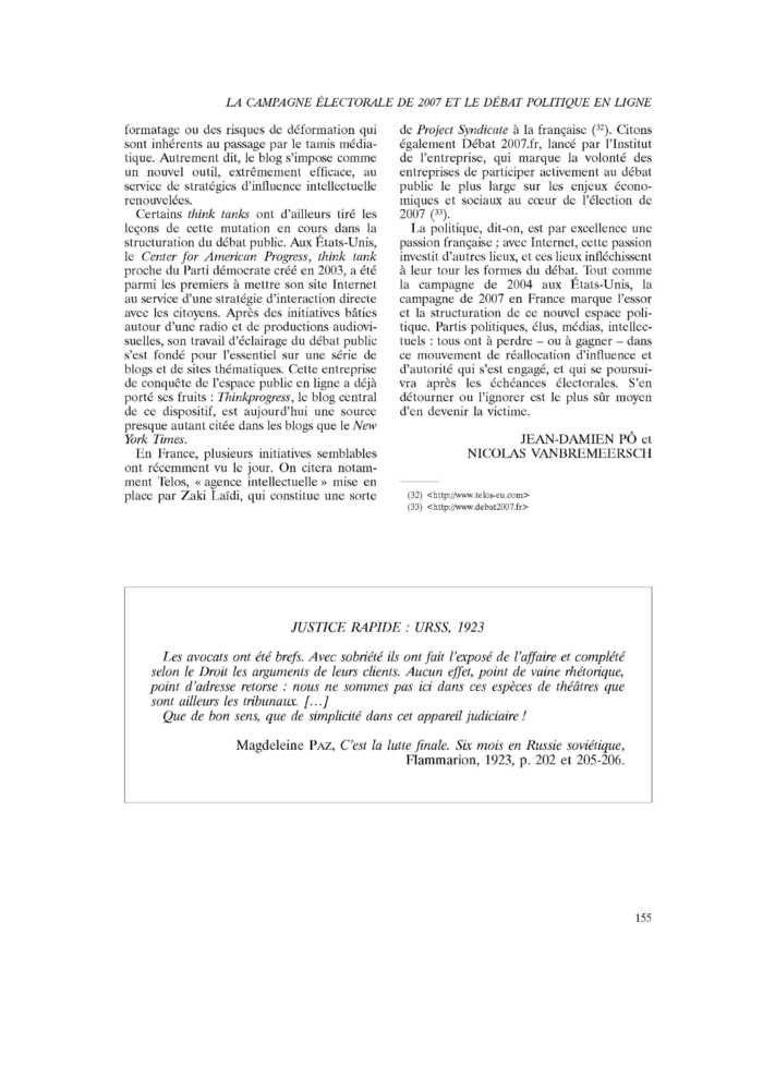 JUSTICE RAPIDE : URSS, 1923
 – page 1