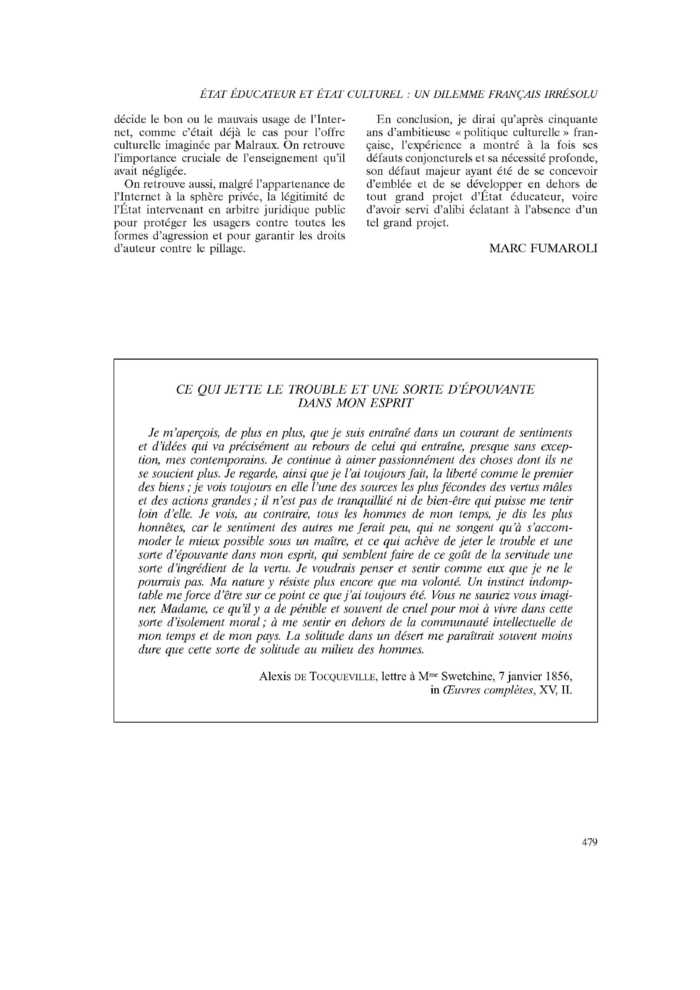 CE QUI JETTE LE TROUBLE ET UNE SORTE D’ÉPOUVANTE DANS MON ESPRIT
 – page 1