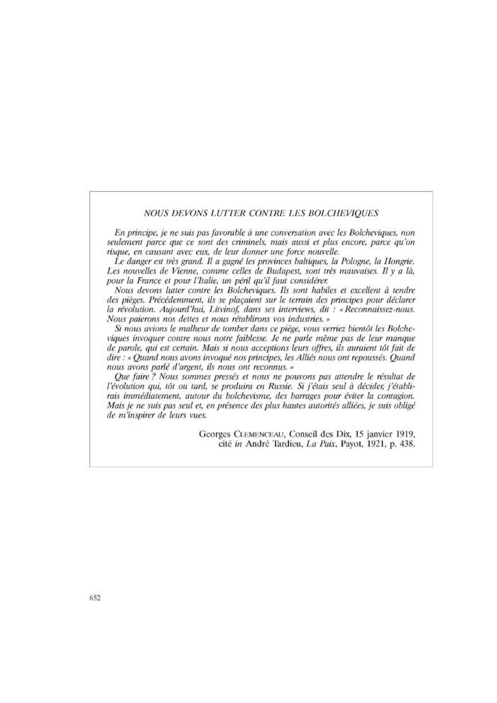 NOUS DEVONS LUTTER CONTRE LES BOLCHEVIQUES
 – page 1