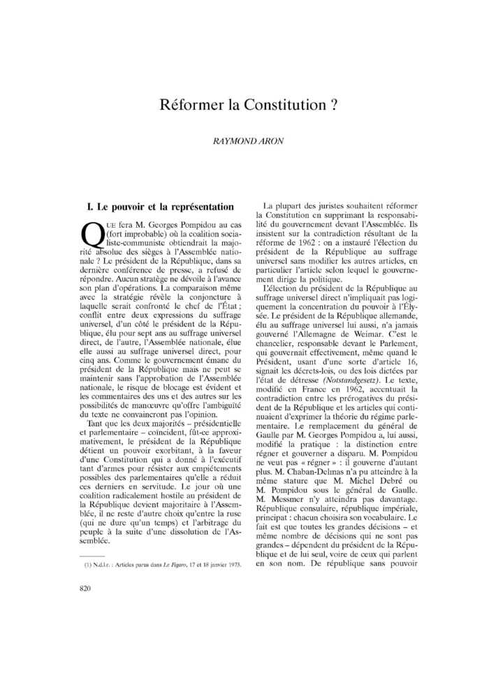 Réformer la Constitution ?
 – page 1
