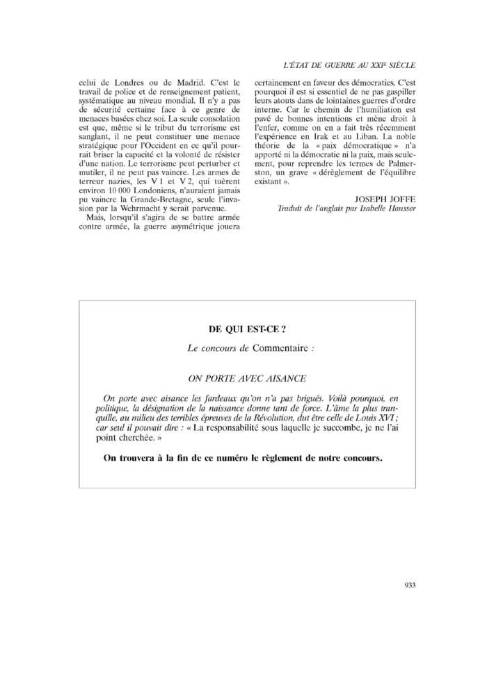 ON PORTE AVEC AISANCE
 – page 1